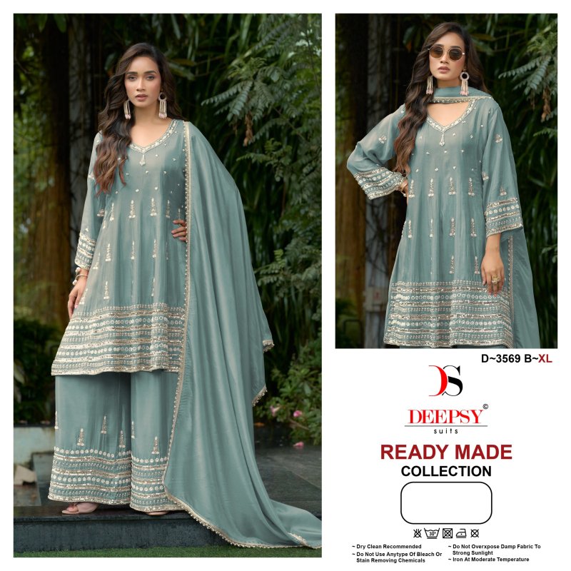 D 3569 A To D By Deepsy Viscose Tissue Silk Salwar Kameez 